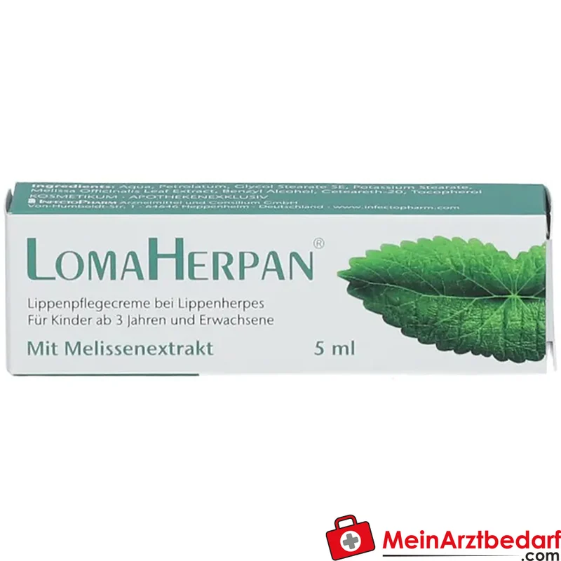 LomaHerpan Lippenpflegecreme Melissenextrakt 5 ml