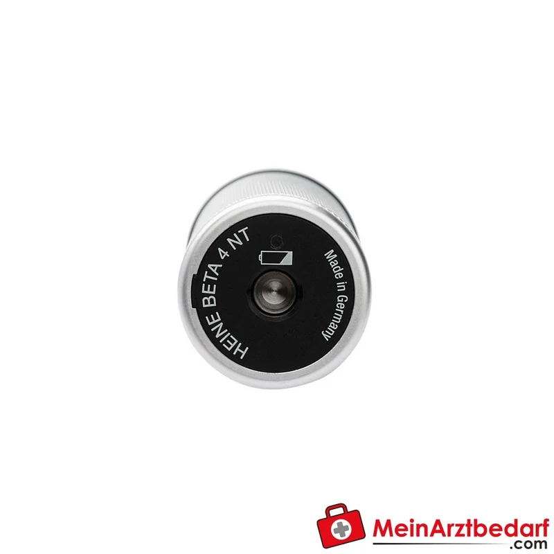 HEINE G100 LED geschlitztes Kopfstück XHL, 1,6-fache Vergrößerung, Metall, BETA4 NT Ladegriff, NT4 Tisch-Ladegerät