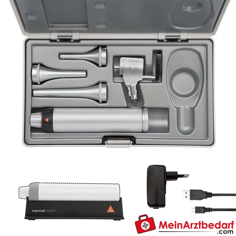 HEINE G100 LED geschlitztes Kopfstück 1,6x Vergrößerung LEDHQ Metallgehäuse Veterinärdiagnostik