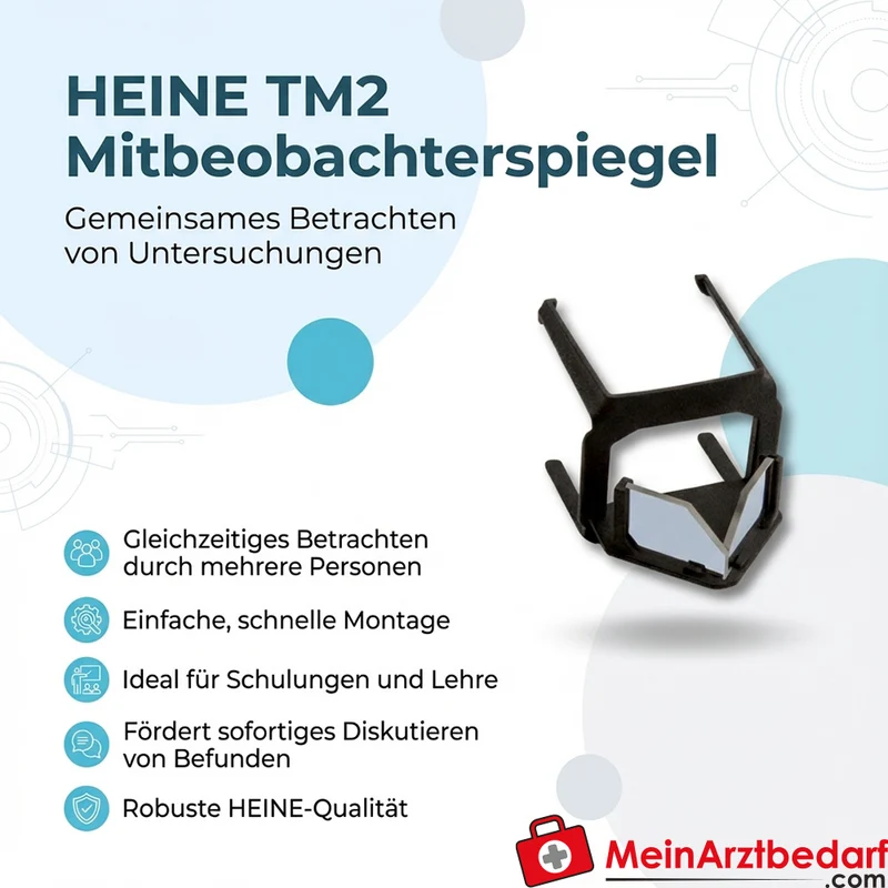 HEINE TM2 Mitbeobachterspiegel für Ophthalmoskop, Diagnostik