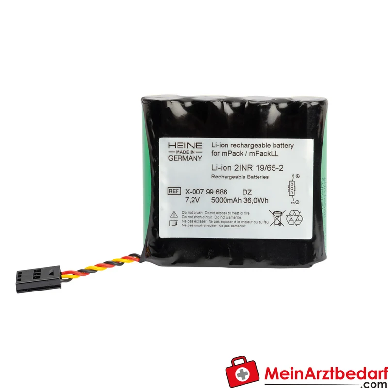 HEINE Li‑Ion Ladebatterie für MPACK und MPACK LL, Schnellladefunktion
