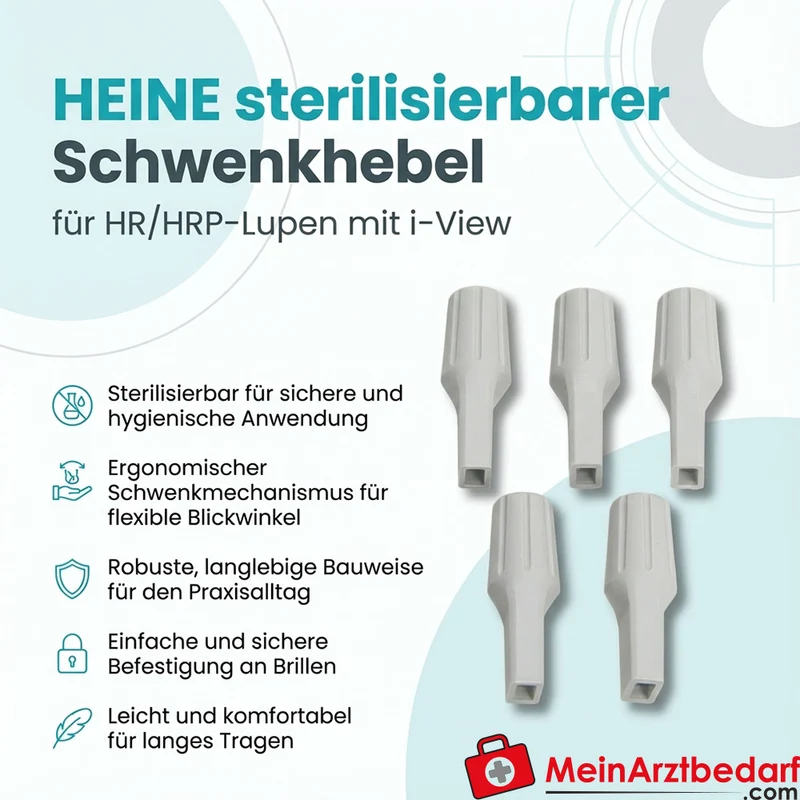 HEINE Sterilisierbarer Schwenkhebel für HR/HRP-Lupen mit i-View