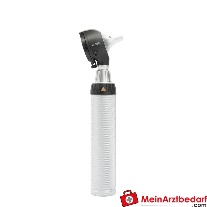 HEINE K180 F.O. Otoskop Batteriegriff, Fiber-Optik, Xenon-Halogen, 3-fache Vergrößerung, Polycarbonatgehäuse