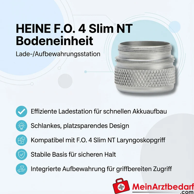 HEINE F.O. 4 Slim NT Bodeneinheit Lade-/Aufbewahrungsstation