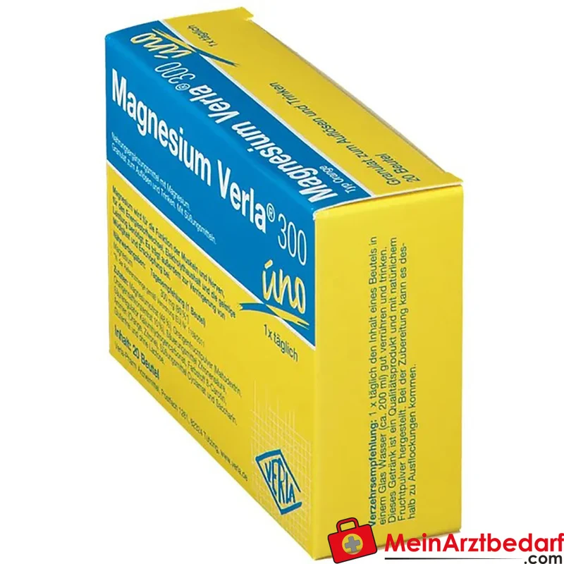 Magnesium Verla 300 mg Trinkgranulat Orange, 20 Beutel