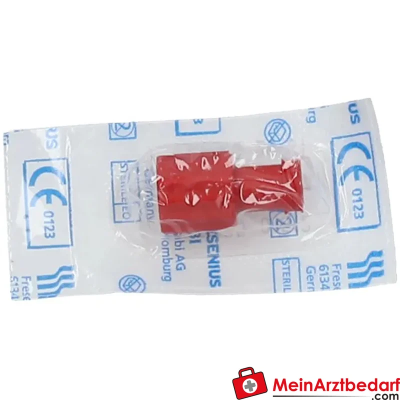 Kombistopfen LuerLock rot Verschlusskonus für Luer/LuerLock druckbeständig 2 bar 1 Stück