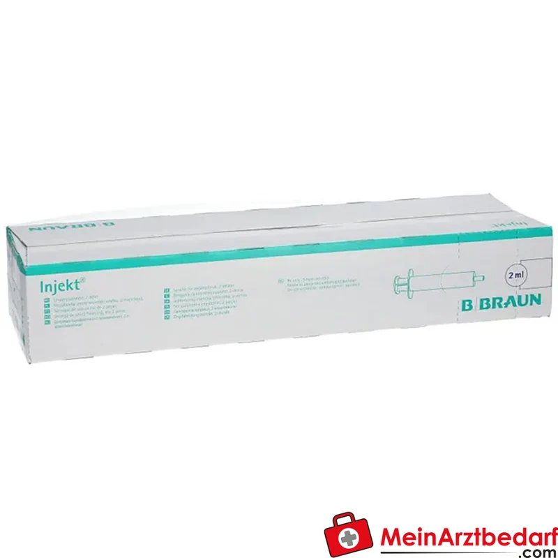 Braun Injekt Solo 2-teilige Einmalspritze 2 ml, zentrischer Luer, 100 Stk.