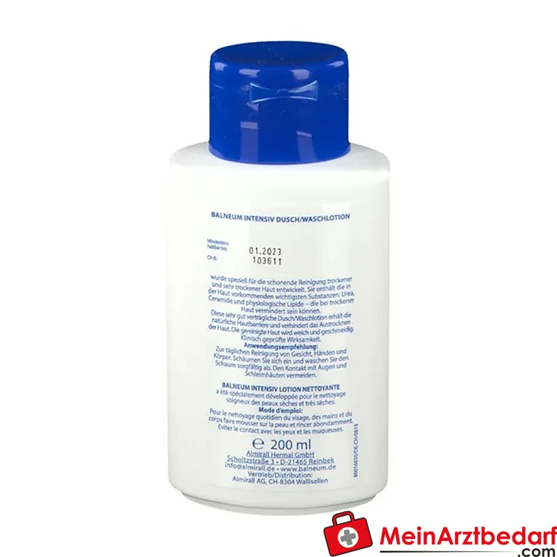 Balneum Intensiv Dusch-/Waschlotion mit Urea und Ceramiden, Lotion 200 ml