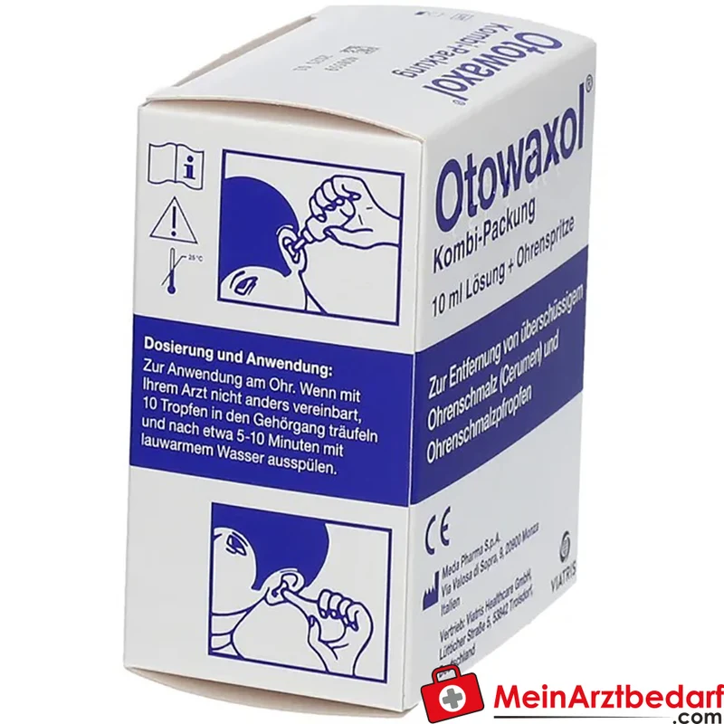 Otowaxol Ohrenspülung Lösung 10 ml Docusat‑Natrium/Ethanol/Glycerol mit Ohrenspritze