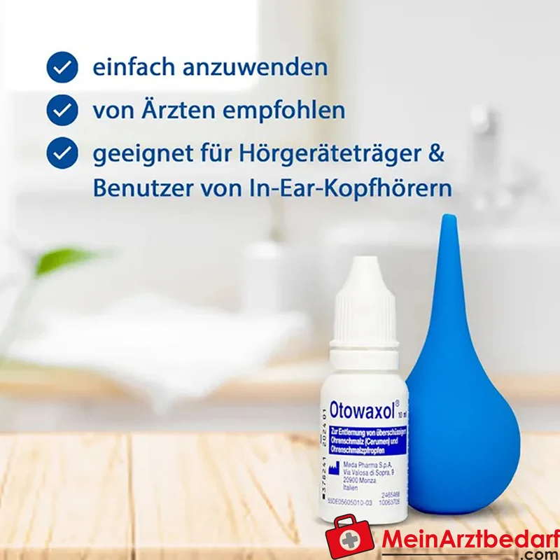 Otowaxol Ohrenspülung Lösung 10 ml Docusat‑Natrium/Ethanol/Glycerol mit Ohrenspritze