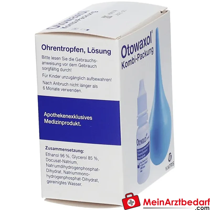 Otowaxol Ohrenspülung Lösung 10 ml Docusat‑Natrium/Ethanol/Glycerol mit Ohrenspritze