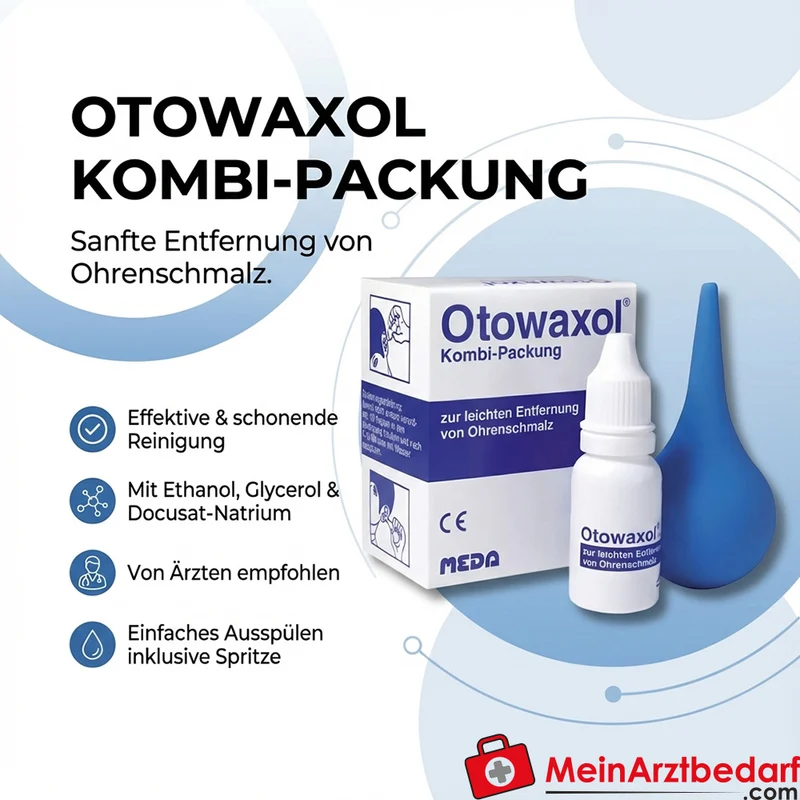 Otowaxol Ohrenspülung Lösung 10 ml Docusat‑Natrium/Ethanol/Glycerol mit Ohrenspritze