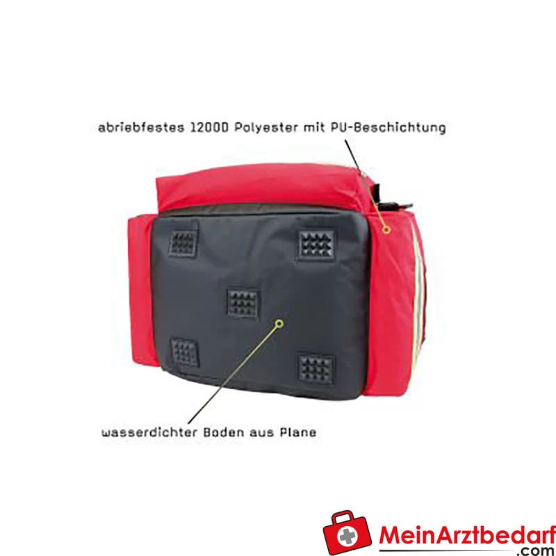 TEE-UU MUC-M Notfalltasche gepolstert mit wasserdichtem Planenboden und Schultergurt