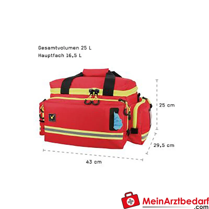 TEE-UU MUC-M Notfalltasche gepolstert mit wasserdichtem Planenboden und Schultergurt