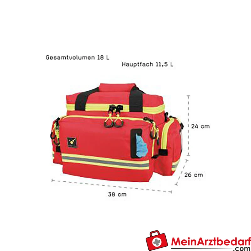 TEE-UU MIC-S Notfalltasche rot 38×24×26 cm 18 L 1200D Polyester gepolstert