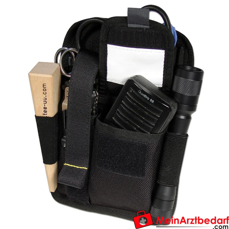 TEE-UU PARA Rettungsdienst-Holster 1200D Polyester schwarz 14×19,5×2,5 cm mit GLOVE-FIX