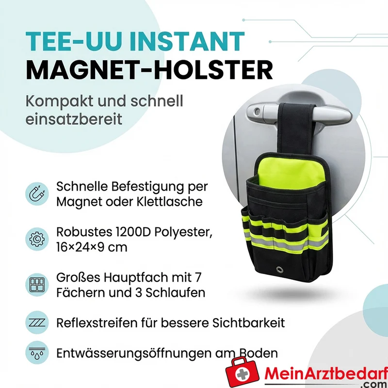TEE-UU INSTANT Magnet-Holster 1200D 16x24x9 cm magnetisch schwarz