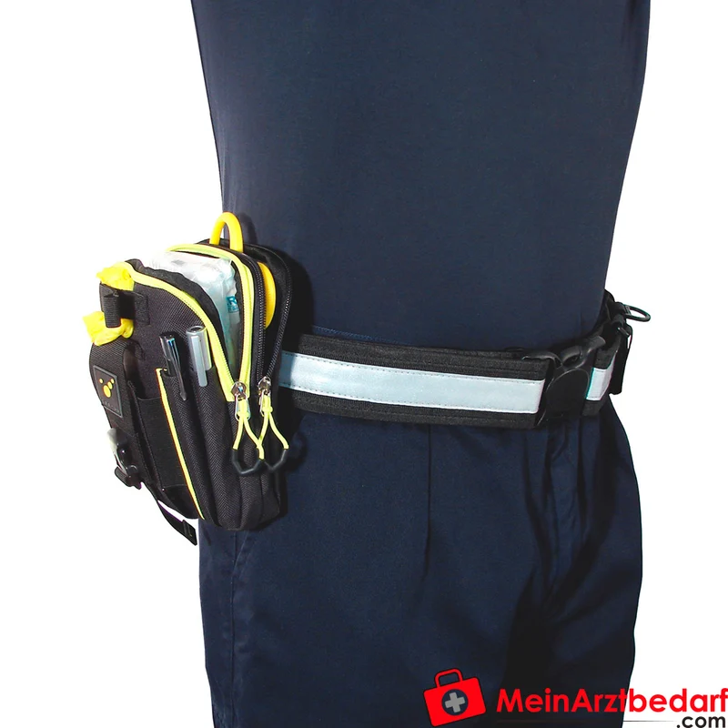 TEE-UU ZIP Holster Erste-Hilfe Holster schwarz 1200D Polyester Smartphone-Fach 7,5 x 16 cm GLOVE-FIX
