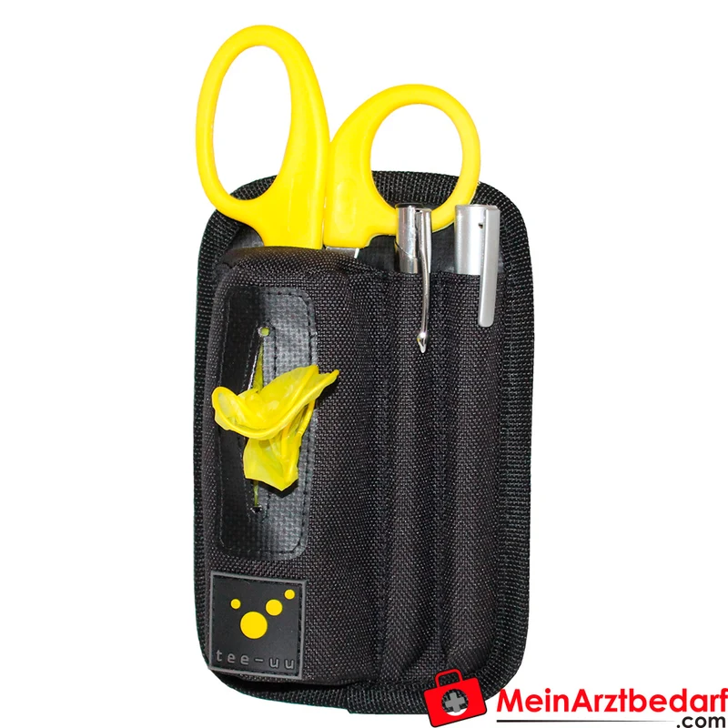 TEE-UU PULL Handschuh-Holster schwarz 1200D Polyester, für bis zu 5 Paar Handschuhe, Zwei-Wege Gürtelschlaufe