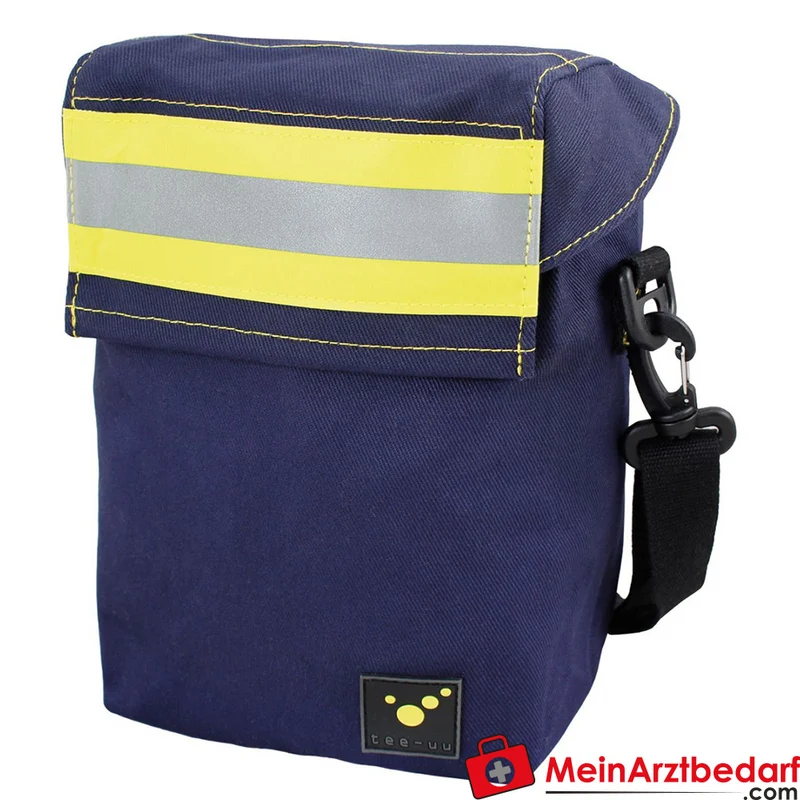 TEE-UU MASK Holster blau 370G TEC Fire Retardant 15×20×9 cm mit Trageriemen und Vario-Doppelschlaufen