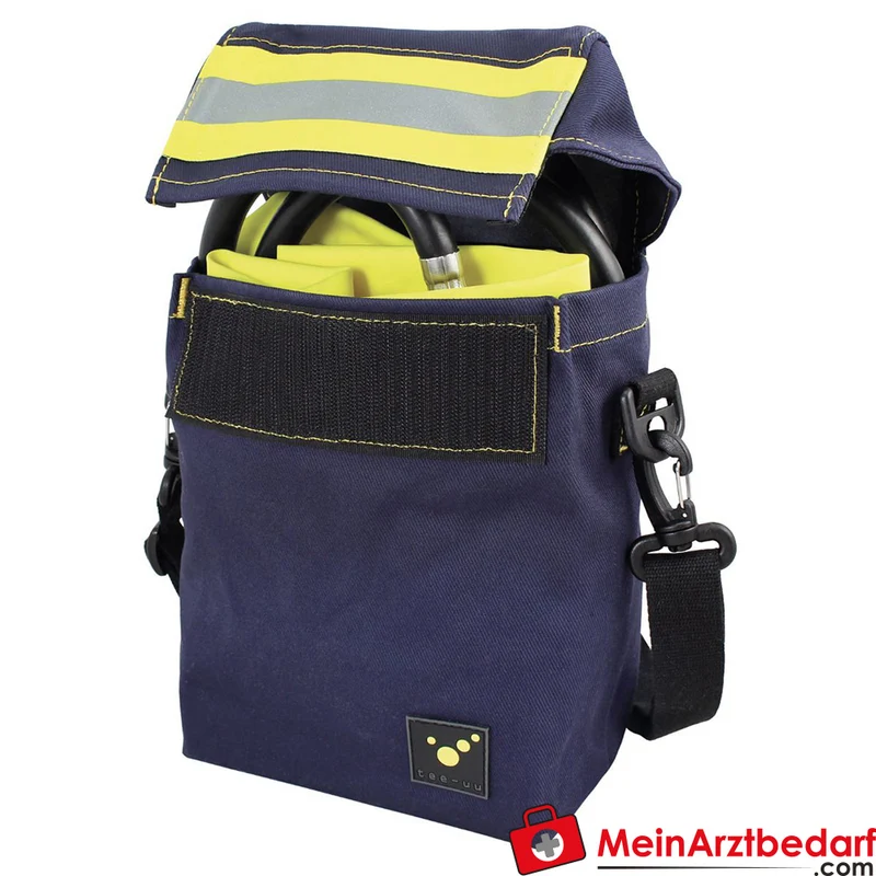 TEE-UU MASK Holster blau 370G TEC Fire Retardant 15×20×9 cm mit Trageriemen und Vario-Doppelschlaufen