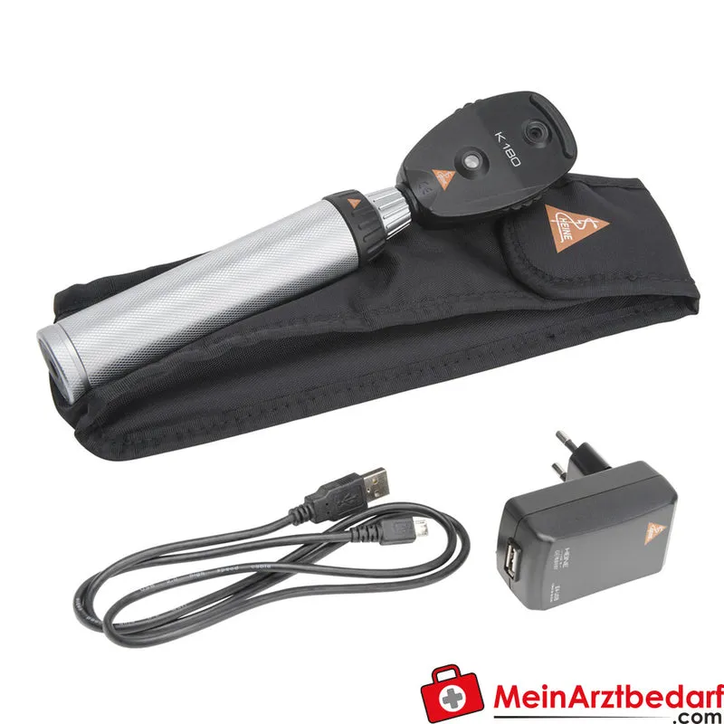 HEINE K180 Ophthalmoskop XHL Batteriegriff USB wiederaufladbar