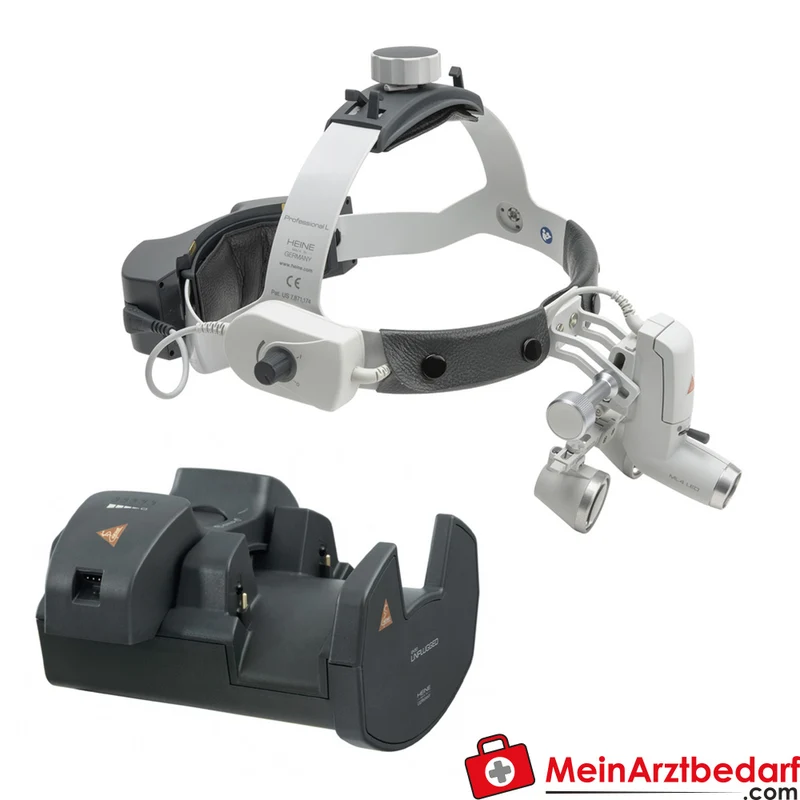 HEINE ML4 LED HeadLight mit HR/HRP Binokularlupen 2,5×/420 mm
