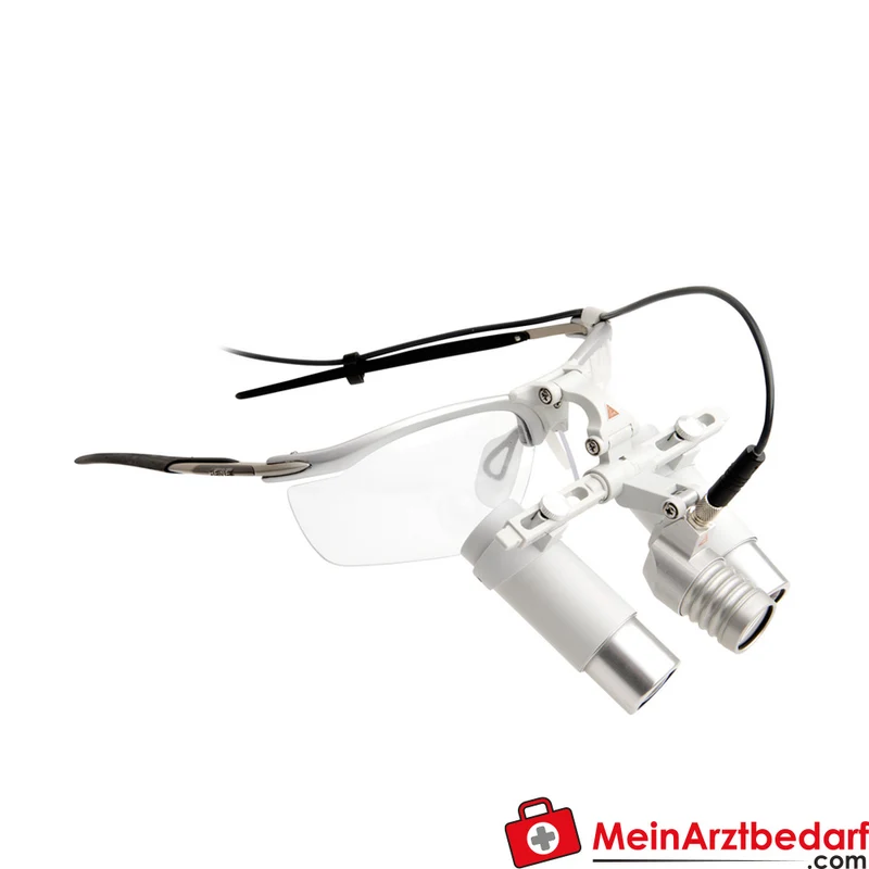 HEINE LoupeLight2 HRP 6x Binokularlupe 340 mm mit S‑FRAME und mPack mini