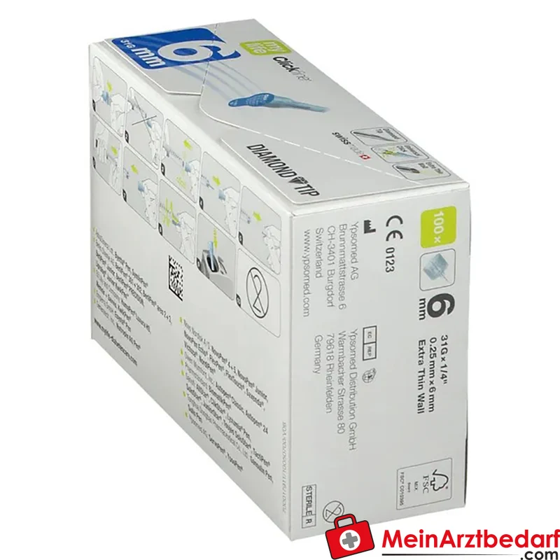 mylife Clickfine Pen-Nadeln 6 mm Kanülen 100 Stück