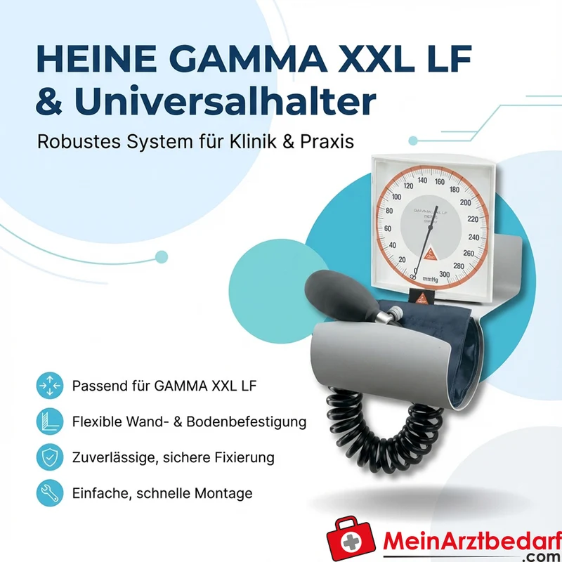 HEINE Gamma XXL LF Universalhalter für LF‑R/S/W, Wand- und Bodenhalter