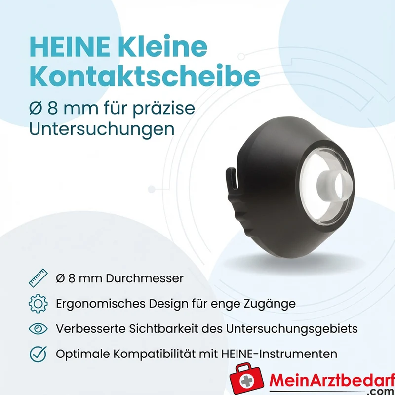 HEINE Kontaktscheibe Ø 8 mm klein für Diagnostik und HEINE-Instrumente
