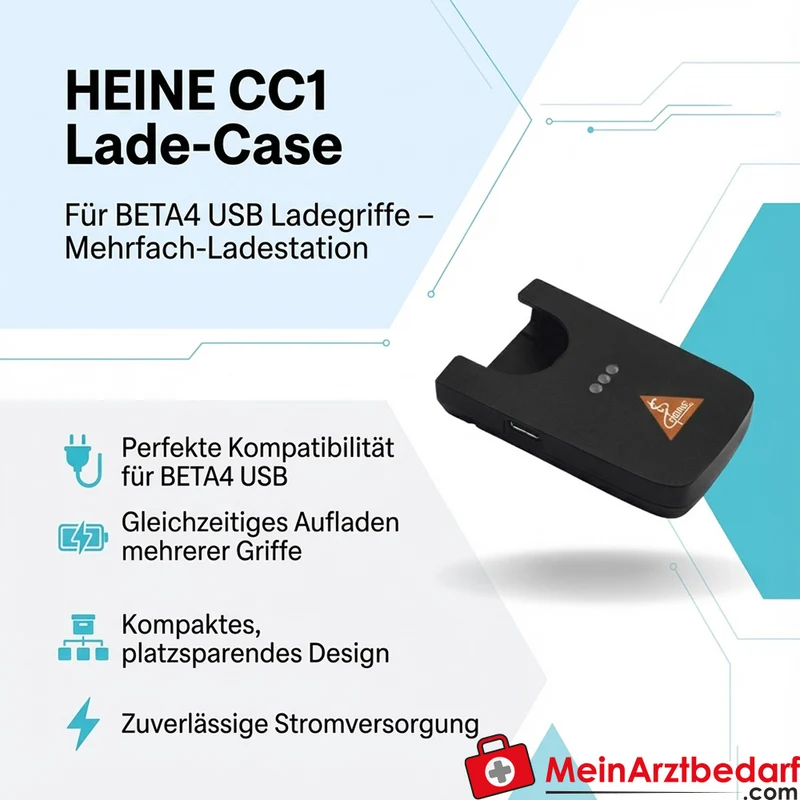 HEINE CC1 Lade-Case für BETA4 USB Ladegriffe, Mehrfach-Ladestation