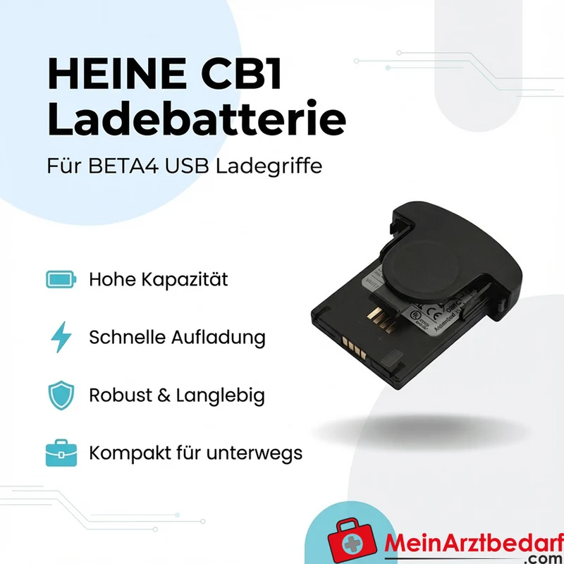 HEINE CB1 Ladebatterie für BETA4 USB Ladegriffe, hohe Kapazität