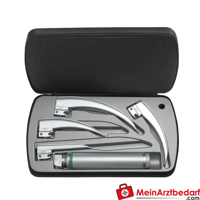 HEINE Classic+ Macintosh F.O. Spatel LED Set smoothSURFACE ISO 7376 Mehrweg