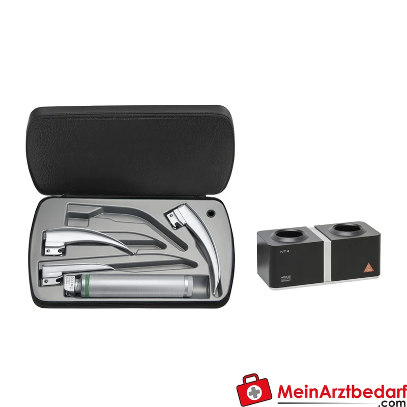 HEINE Classic+ Macintosh F.O. Spatel LED Set smoothSURFACE ISO 7376 Mehrweg