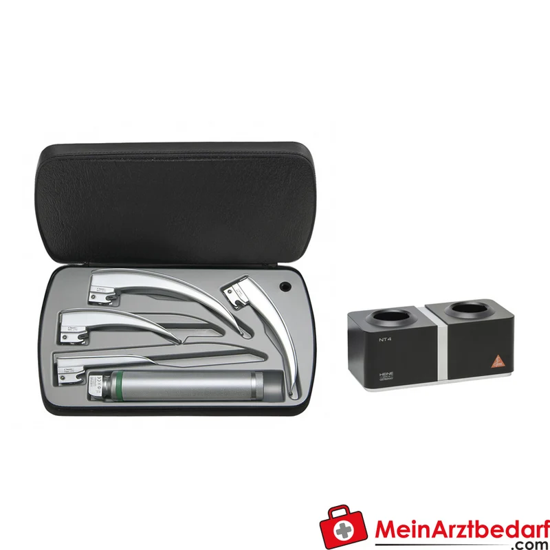 HEINE Classic+ Macintosh F.O. Spatel LED Set smoothSURFACE ISO 7376 Mehrweg