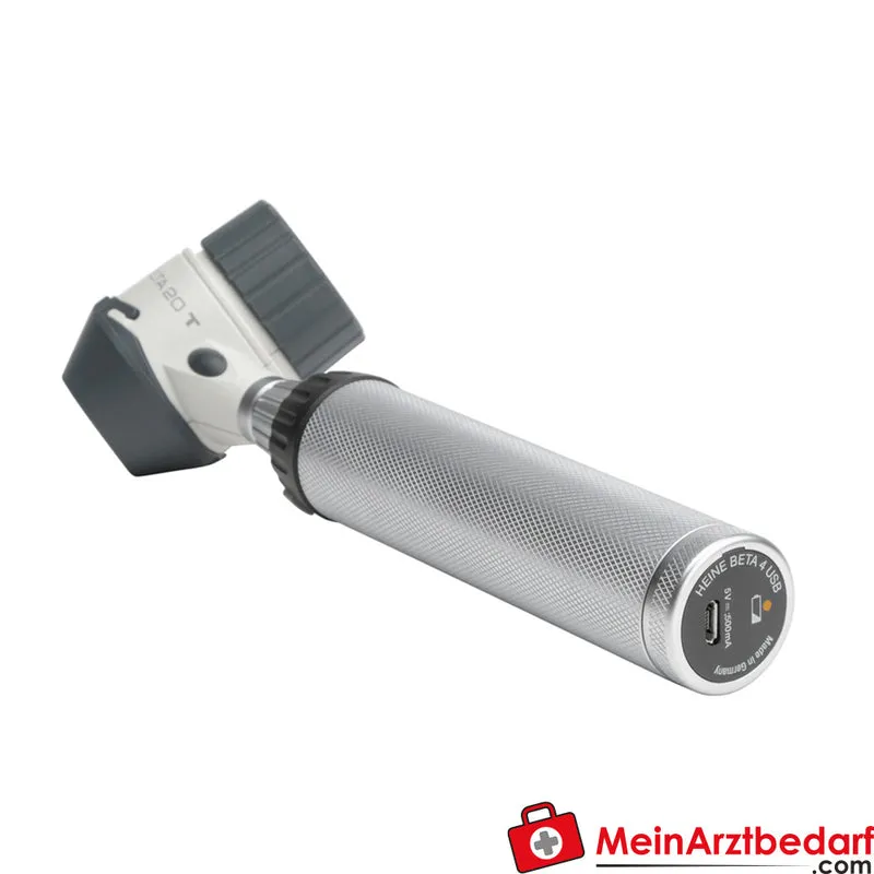 HEINE DELTA 20T Dermatoskop Kit BETA4 USB-Ladegriff LEDHQ 10–16× Vergrößerung Toggle