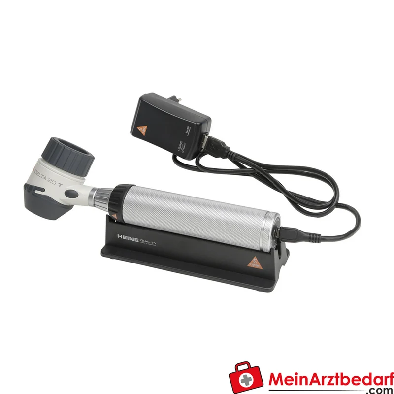 HEINE DELTA 20T Dermatoskop Kit BETA4 USB-Ladegriff LEDHQ 10–16× Vergrößerung Toggle