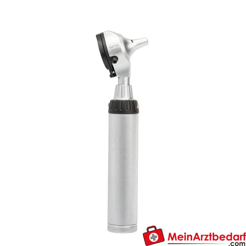HEINE Beta 200 LED F.O. Otoskop Ladegriff, Metallgehäuse, wiederaufladbar