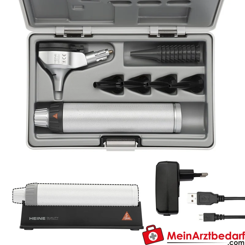 HEINE BETA 200 LED F.O. Otoskop USB Ladegriff