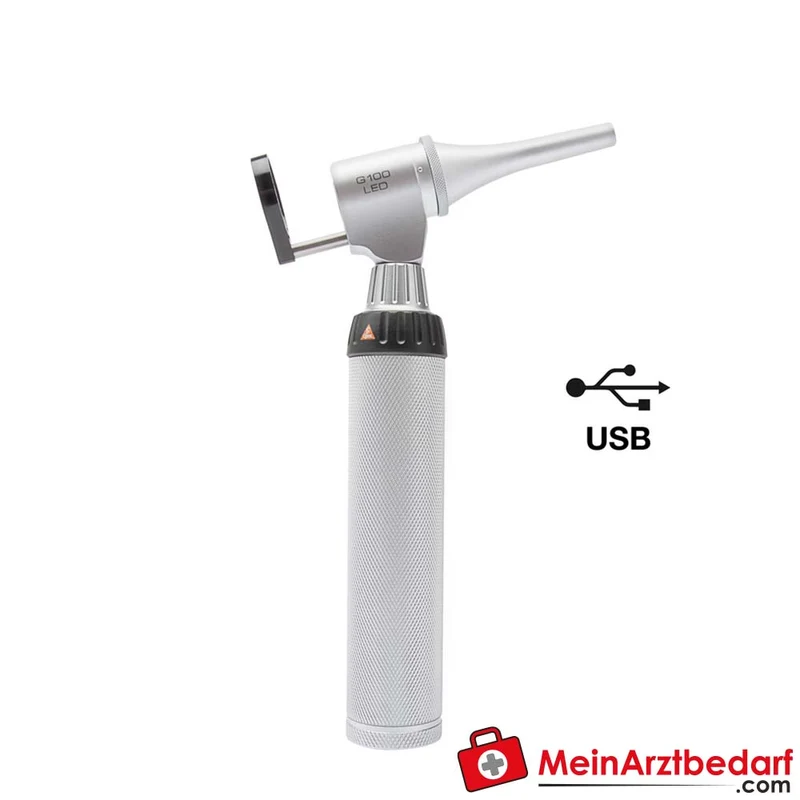 HEINE G100 LED geschlitztes Kopfstück 1,6‑fach LEDHQ Fiber‑Optik Veterinär