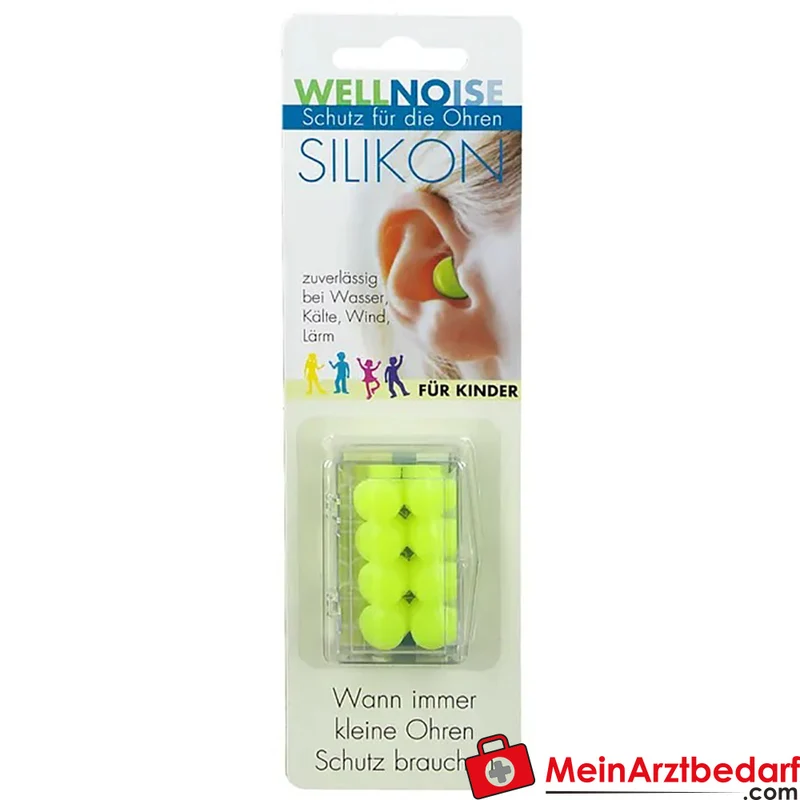 WELLNOISE Ohrenstopfen Kinder Silikon/Weichschaum Blister 8 Stück