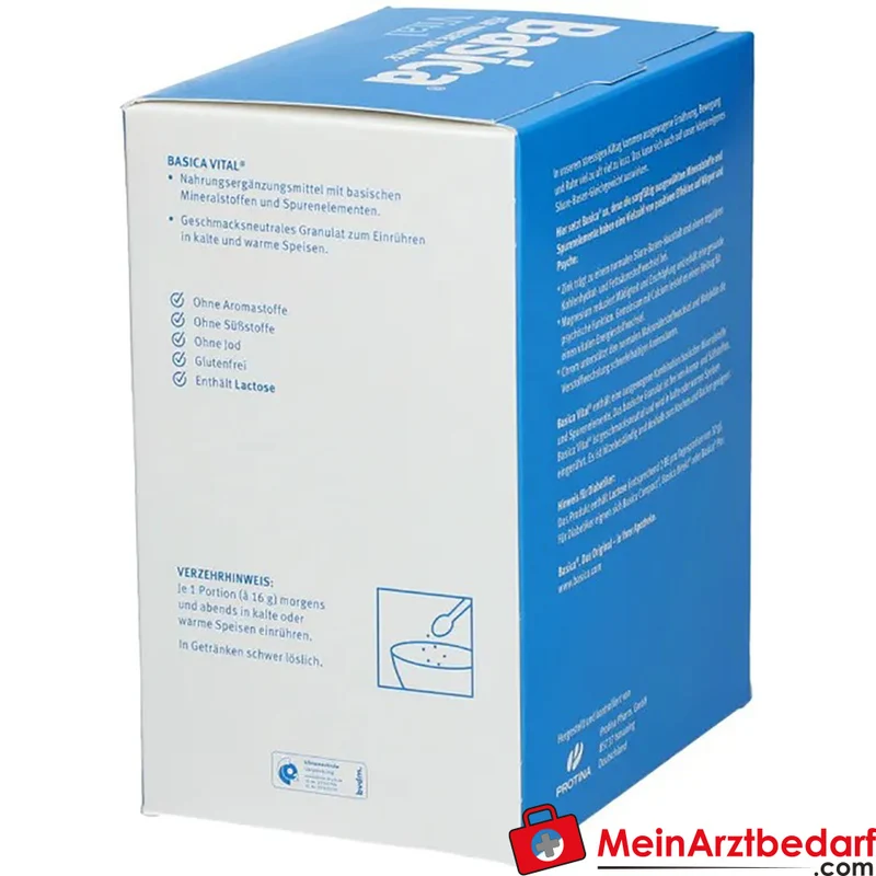 Basica Vital basisches Granulat Calcium Magnesium Zink 800 g