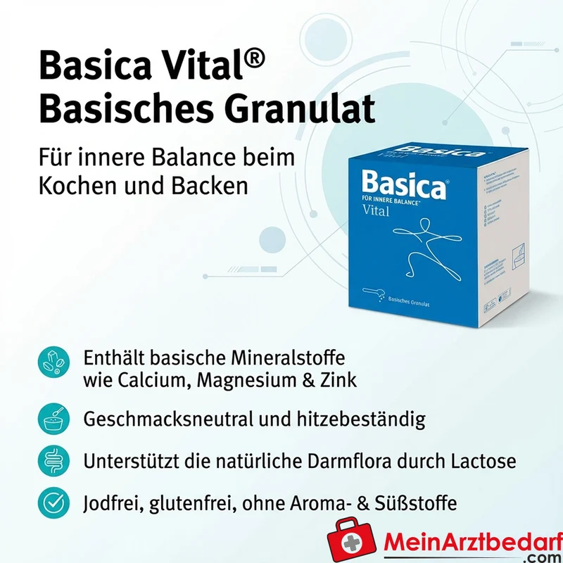 Basica Vital basisches Granulat Calcium Magnesium Zink 800 g