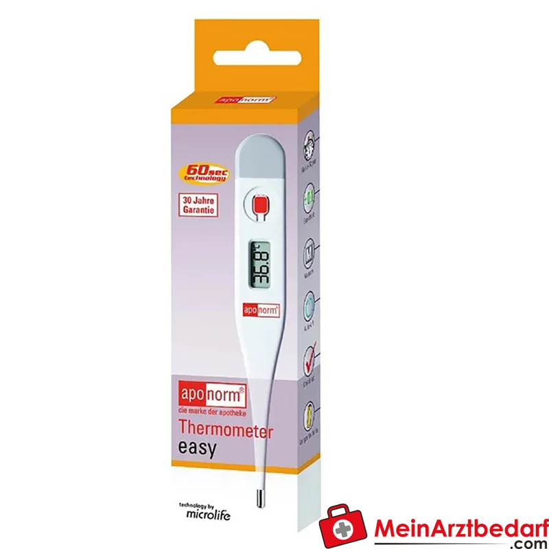 aponorm Thermometer easy digitales Fieberthermometer 60 s Messzeit 1 St.