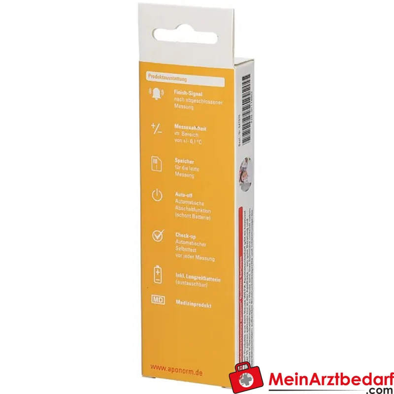 aponorm Thermometer easy digitales Fieberthermometer 60 s Messzeit 1 St.