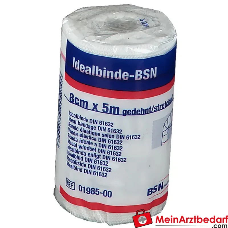 bmp Idealbinde 8 cm x 5 m Baumwolle sterilisierbar Verbandbinde 1 Stück