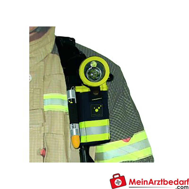 TEE-UU HYBRID Geräte-Holster blau 370G Fire Retardant 9x19,5x5,5 cm Reflexstreifen