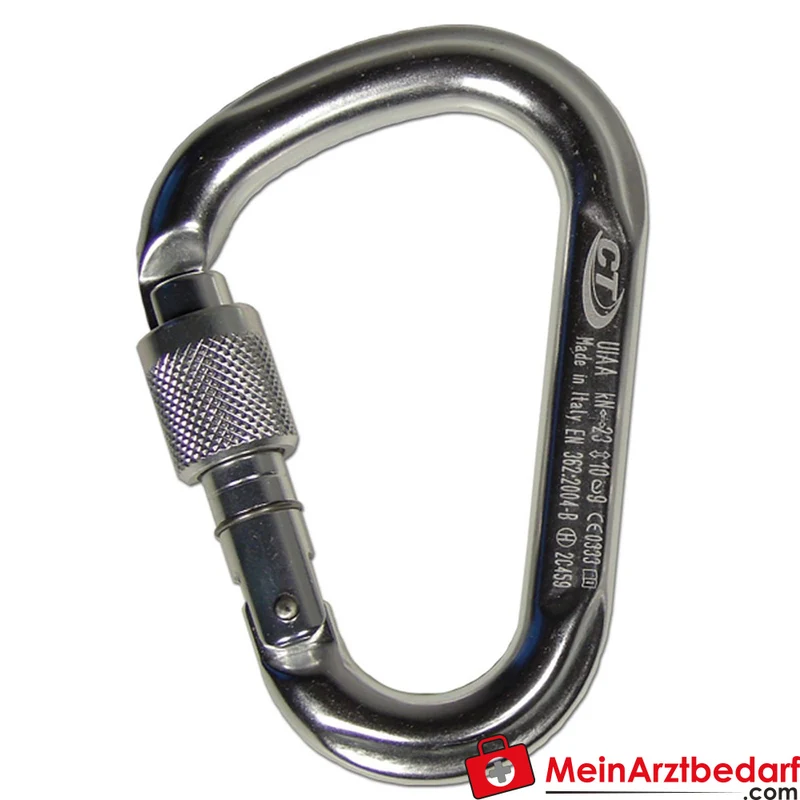 TEE-UU HMS Schraubkarabiner Aluminium Schraubverschluss EN362 23 kN 23 mm