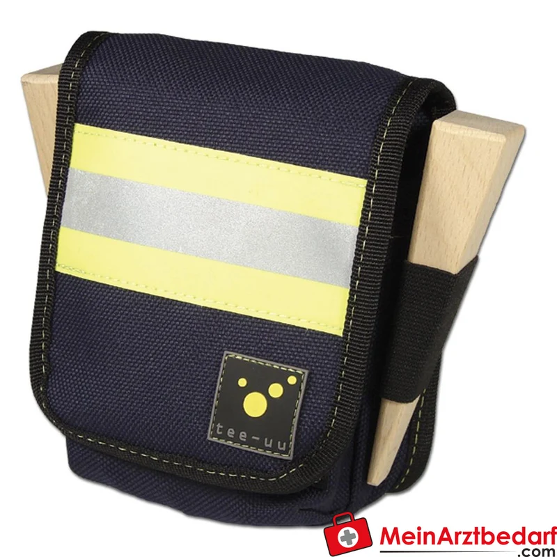 TEE-UU PROFI Holster Vario-Doppelschlaufen Feuerwehr 370G TEC, blau, 12,5×15×6 cm